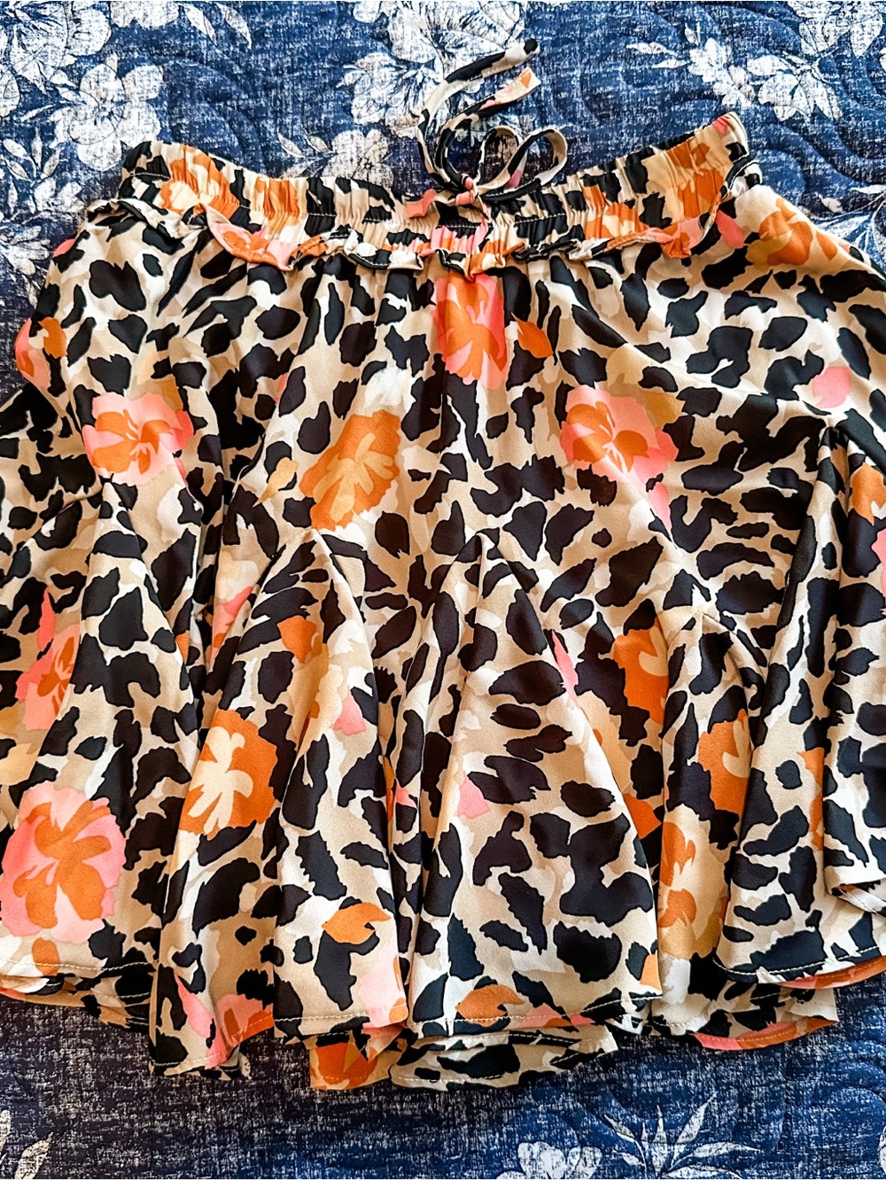 Buddy Love Tiered Skirt with Pink, Orange, Black Accents - Picture 1 of 4